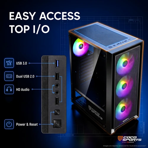 Coconut Nova X110 ARGB ATX Mid Tower Case