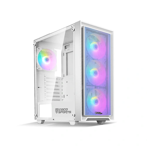 Coconut Nova X110 White ARGB ATX Mid Tower Case