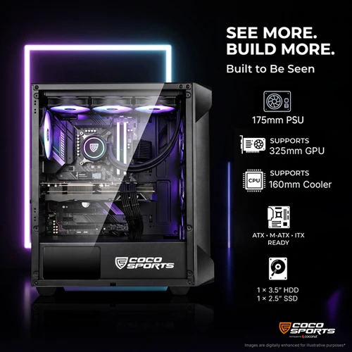 Coconut Nova X220 ARGB ATX Mid Tower Case