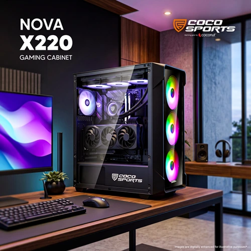 Coconut Nova X220 ARGB ATX Mid Tower Case