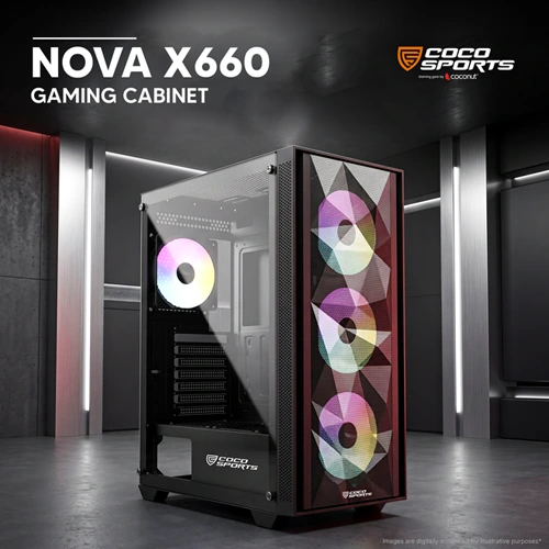 Coconut Nova X660 ARGB ATX Mid Tower Case