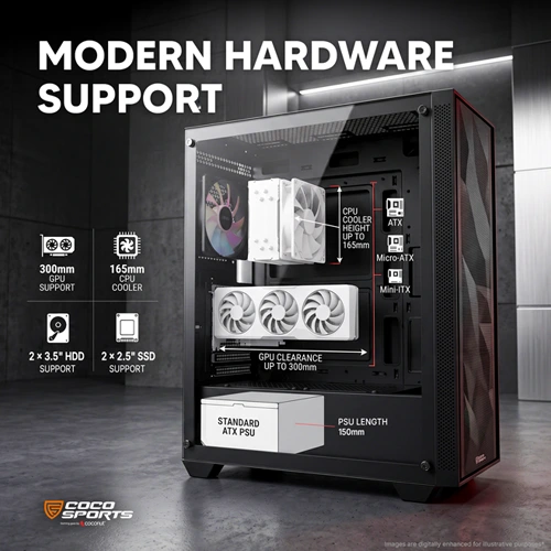 Coconut Nova X660 ARGB ATX Mid Tower Case