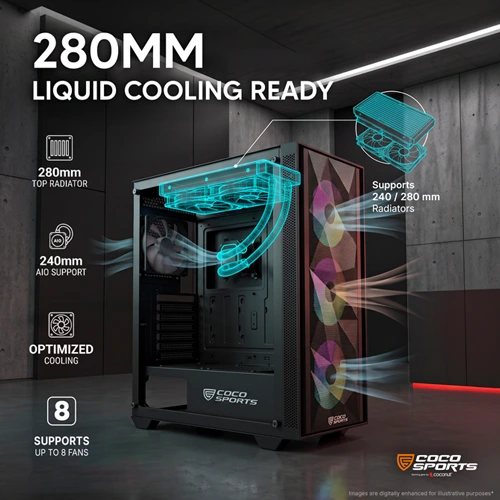 Coconut Nova X660 ARGB ATX Mid Tower Case