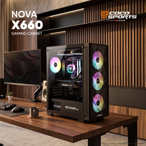 Coconut Nova X660 ARGB ATX Mid Tower Case