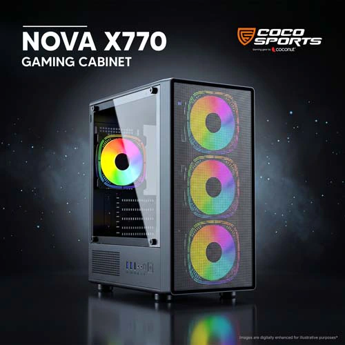 Coconut Nova X770 ARGB M-ATX Mini Tower Case