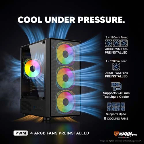 Coconut Nova X770 ARGB M-ATX Mini Tower Case