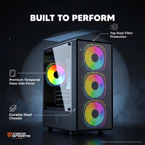 Coconut Nova X770 ARGB M-ATX Mini Tower Case