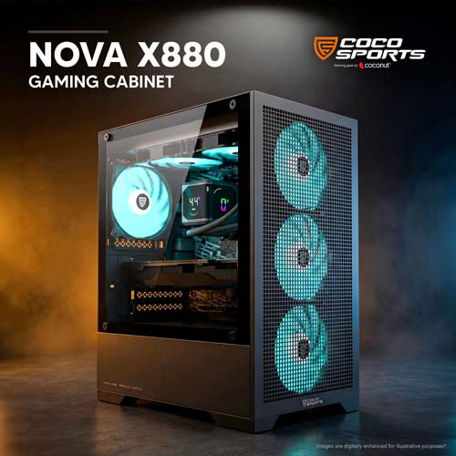 Coconut Nova X880 ARGB M-ATX Mini Tower Case