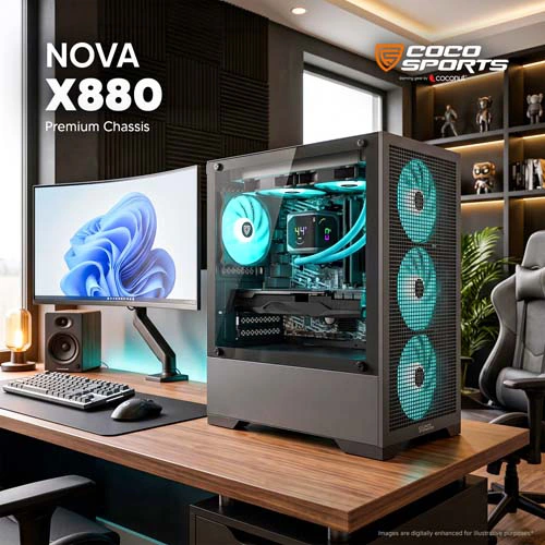 Coconut Nova X880 ARGB M-ATX Mini Tower Case