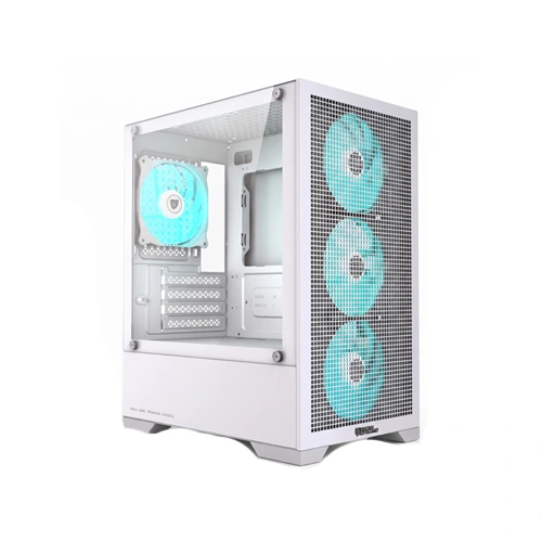 Coconut Nova X880 White ARGB M-ATX Mini Tower Case