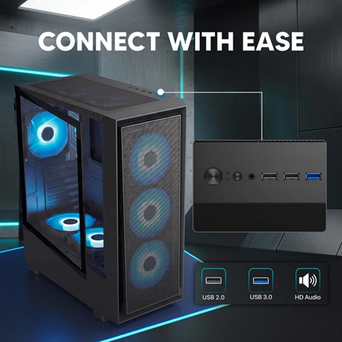 Coco Sports RAMPAGE 3000D ARGB E-ATX Mid Tower Case