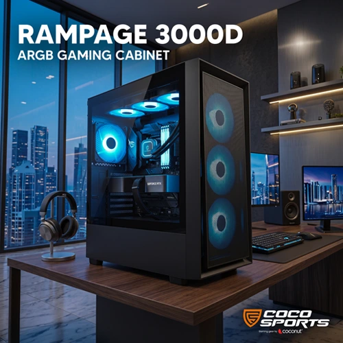 Coco Sports RAMPAGE 3000D ARGB E-ATX Mid Tower Case