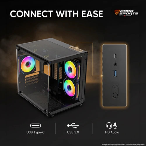 Coco Sports STARK Z15 ARGB M-ATX Mini Tower Case