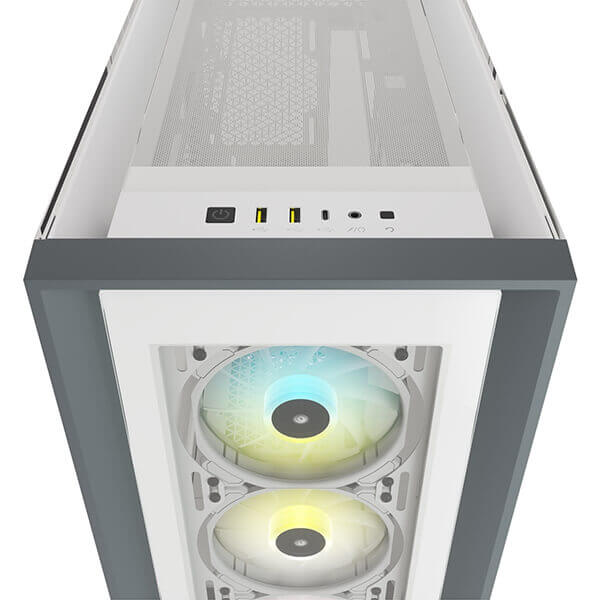 Corsair iCUE 5000X RGB Mid Tower Cabinet (White)
