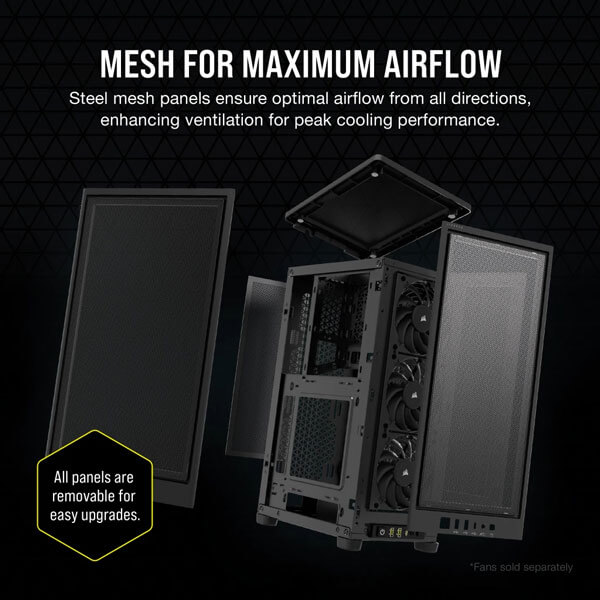 Corsair 2000D Airflow (M-ITX) Mini Tower Cabinet (Black)