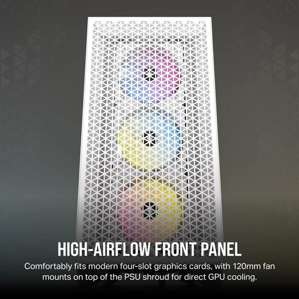 Corsair 3000D RGB Airflow White ATX Mid-Tower Case