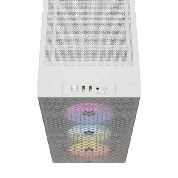 Corsair 3000D RGB Airflow White ATX Mid-Tower Case