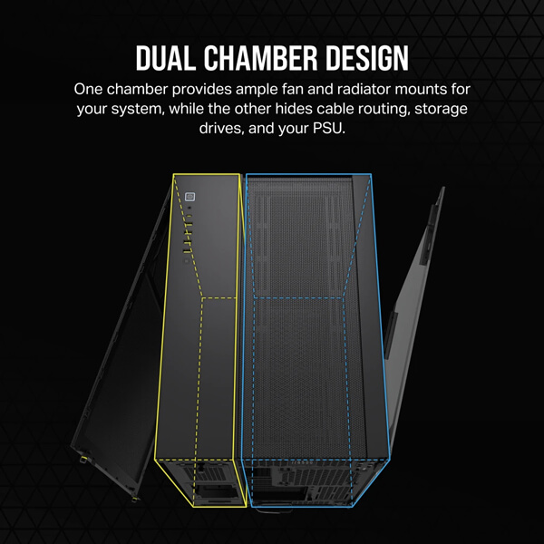 Corsair 6500D Airflow (E-ATX) Mid Tower Cabinet (Black)