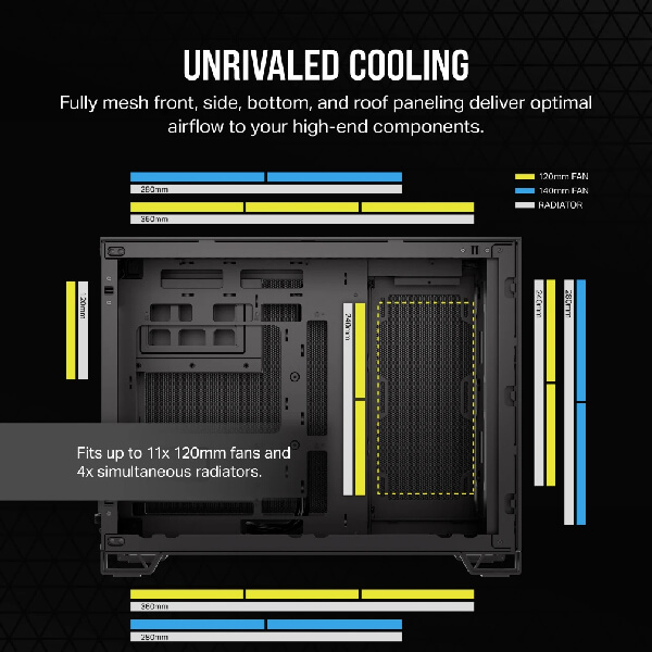 Corsair 2500D Airflow M-ATX Mini Tower Case