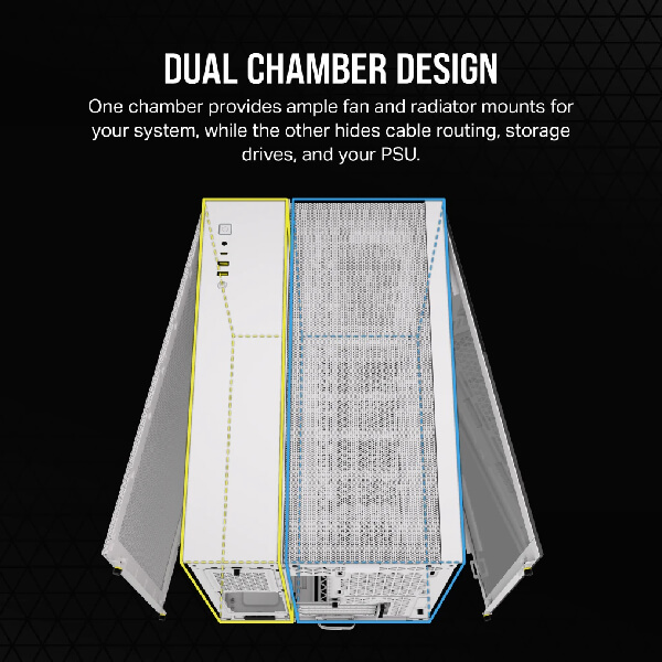 Corsair 2500D Airflow White M-ATX Mini Tower Case