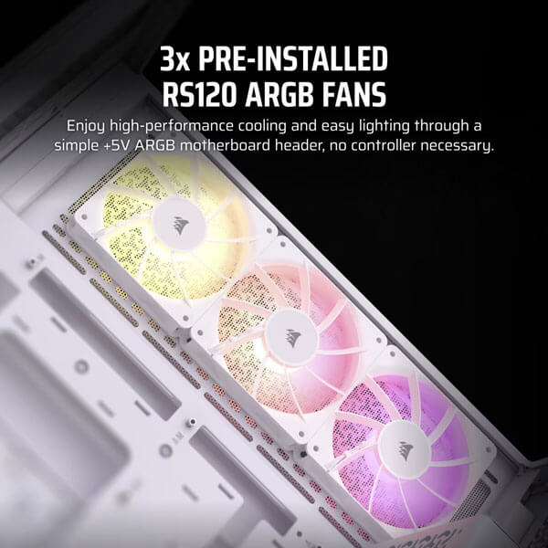 Corsair 3500X ARGB White E-ATX Mid Tower Case
