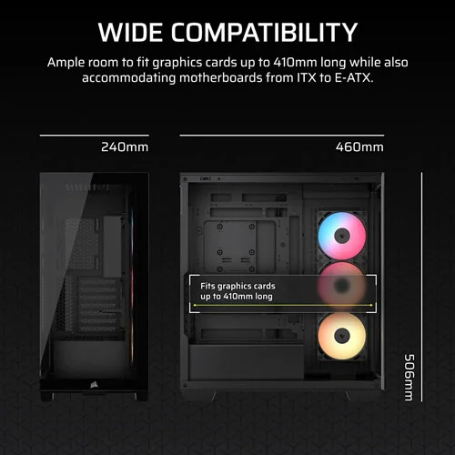 Corsair 3500X RS-R ARGB E-ATX Mid Tower Case