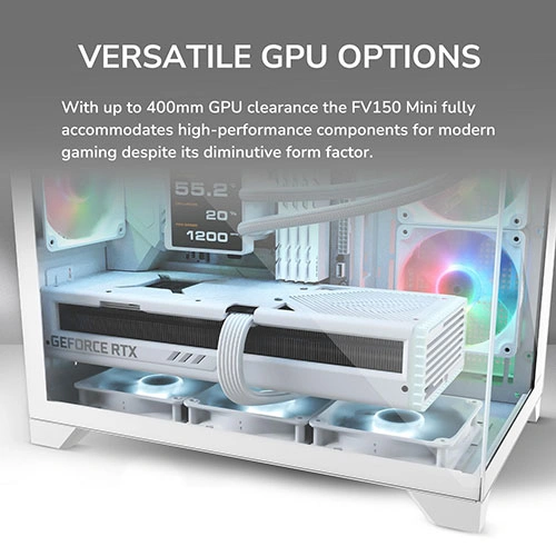 Cougar FV150 Mini White M-ATX Mini Tower Case