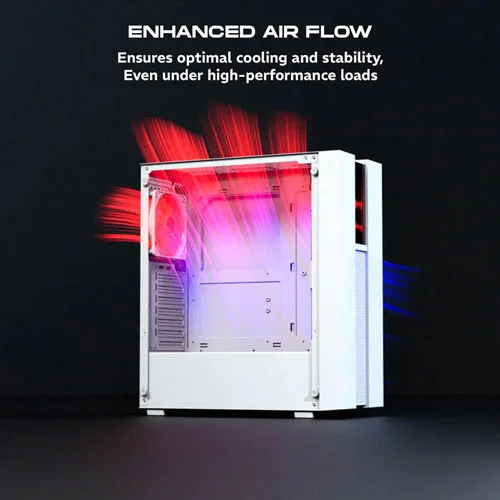 Dawg V 350 White M-ATX Mid Tower Case