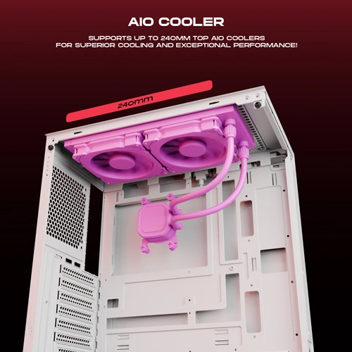 Dawg X 430 ARGB White ATX Mid Tower Case
