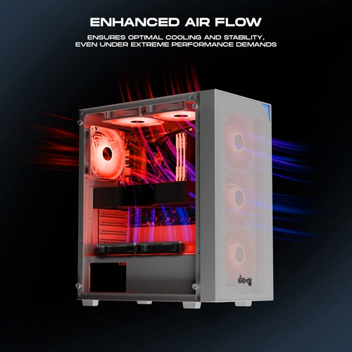 Dawg X 440 ARGB White ATX Mid Tower Case