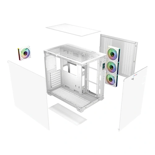 Dawg X 617 ARGB White ATX Mid Tower Case