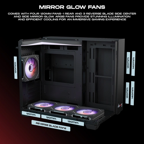 Dawg Y 740 Cube ARGB M-ATX Mini Tower Case