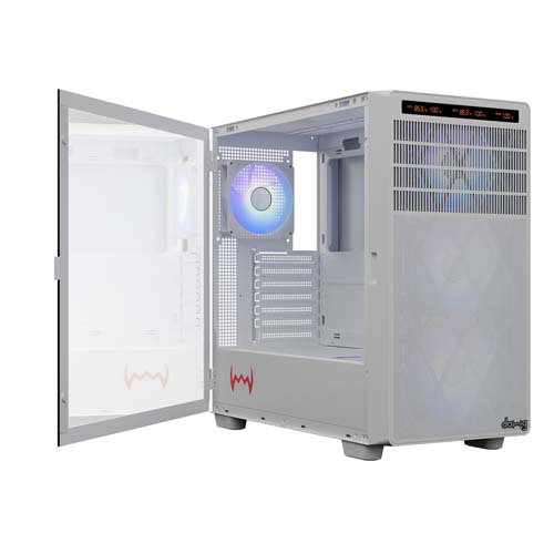 Dawg Y 804 White ARGB ATX Mid Tower Case