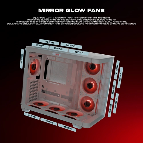 Dawg Y 820 ARGB ATX Mid Tower White Case