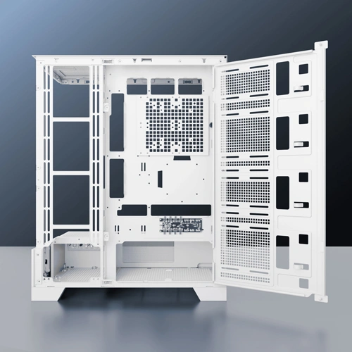 Dawg Y 990 ARGB E-ATX Mid Tower White Case with Pre-installed 360mm AIO Cooler