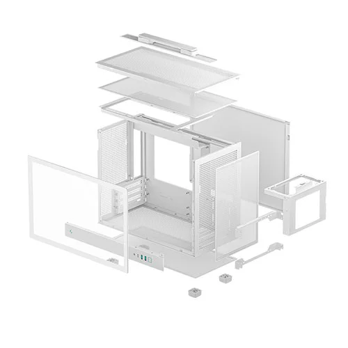 DeepCool CH160 Plus White M-ATX Mini Tower Case