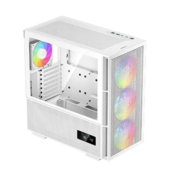 Deepcool CH560 Digital WH Mesh ARGB (E-ATX) Mid Tower Cabinet (White)