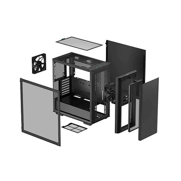 DeepCool CK500 Mid Tower Cabinet (Black)