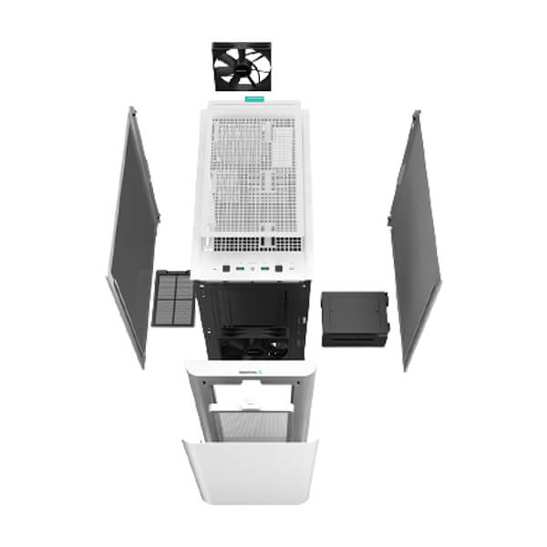 DeepCool CK500 Mid Tower Cabinet (White)