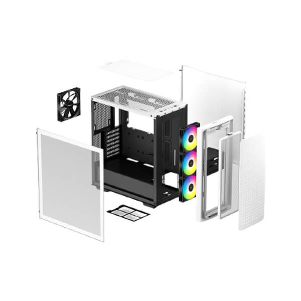 DeepCool CK560 ARGB Mid Tower Cabinet (White)