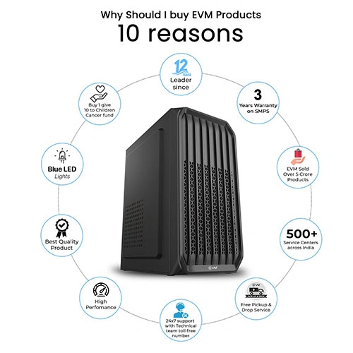 EVM Enigma Turbo 900 M-ATX Mini Tower Case with Smps