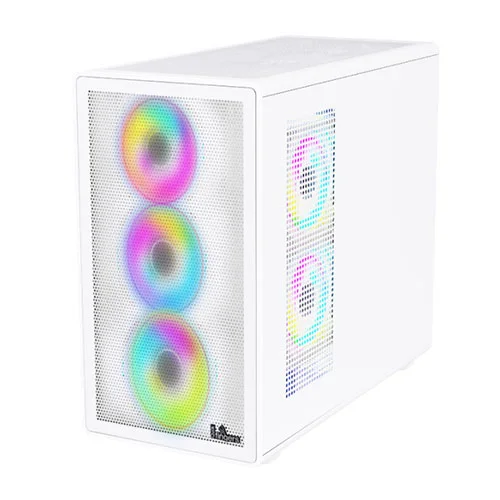 Fingers HyperHawk White RGB M-ATX Mini Tower Case