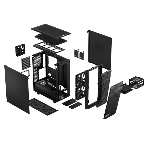 Fractal Design Meshify 2 Compact Solid Cabinet (Black)