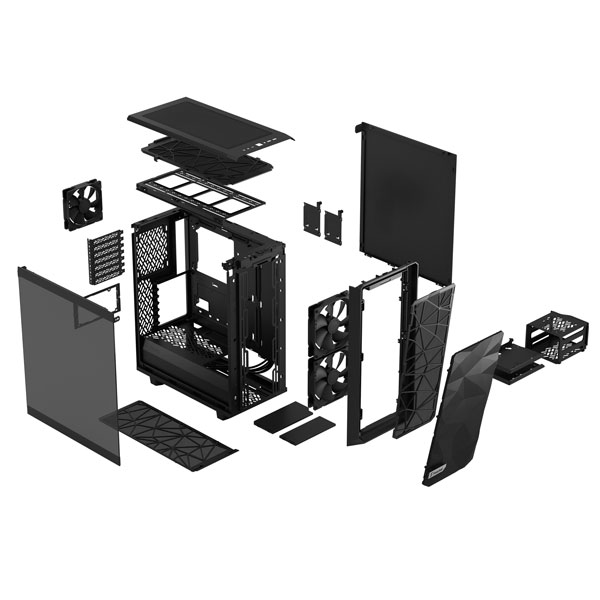 Fractal Design Meshify 2 Compact Light Cabinet (Black)