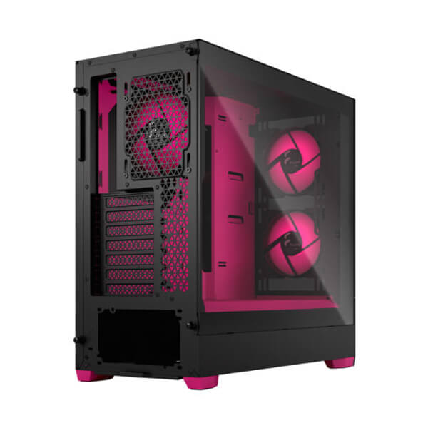 Fractal Design Pop Air RGB Magenta Core TG Clear Tint (ATX) Mid Tower Cabinet with Tempered Glass Side Panel (Black)