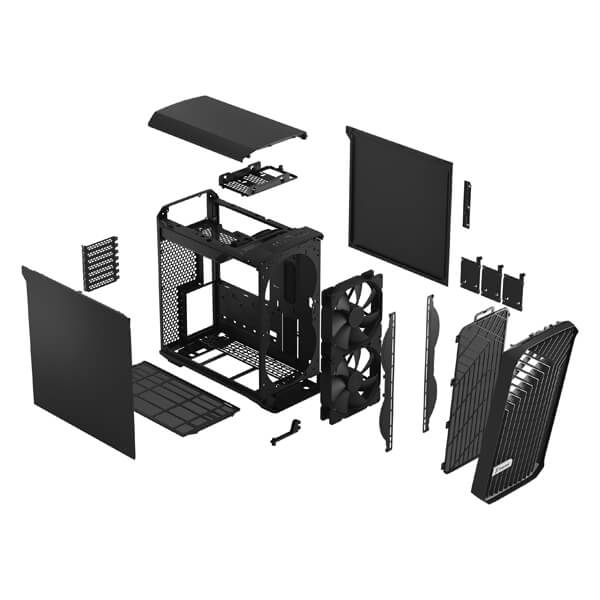 Fractal Design Torrent Compact Solid (E-ATX) Mid Tower Cabinet (Black)