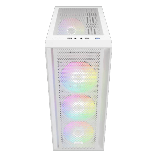 Gamdias Aura GC2 Elite WH V2 ARGB (ATX) Mid Tower Cabinet (White)