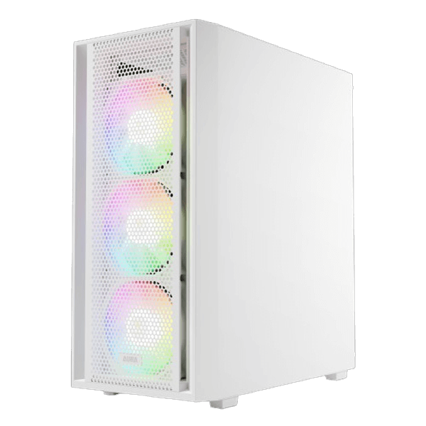 Gamdias Aura GC2 Elite WH V2 ARGB (ATX) Mid Tower Cabinet (White)