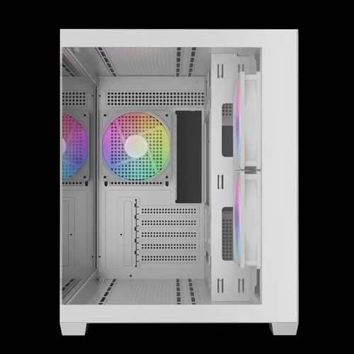 Gamdias Aura GC10M V2 White ARGB M-ATX Mini Tower Case