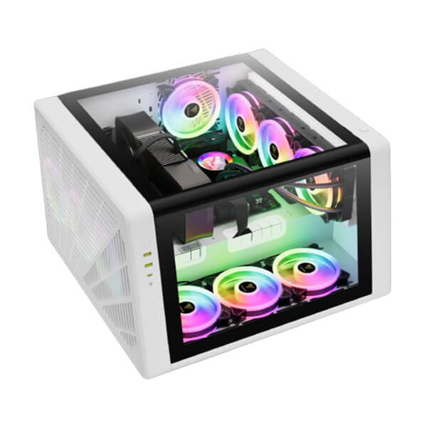 Gamdias Neso P1 W (E-ATX) Full Tower Cabinet (White and Black)